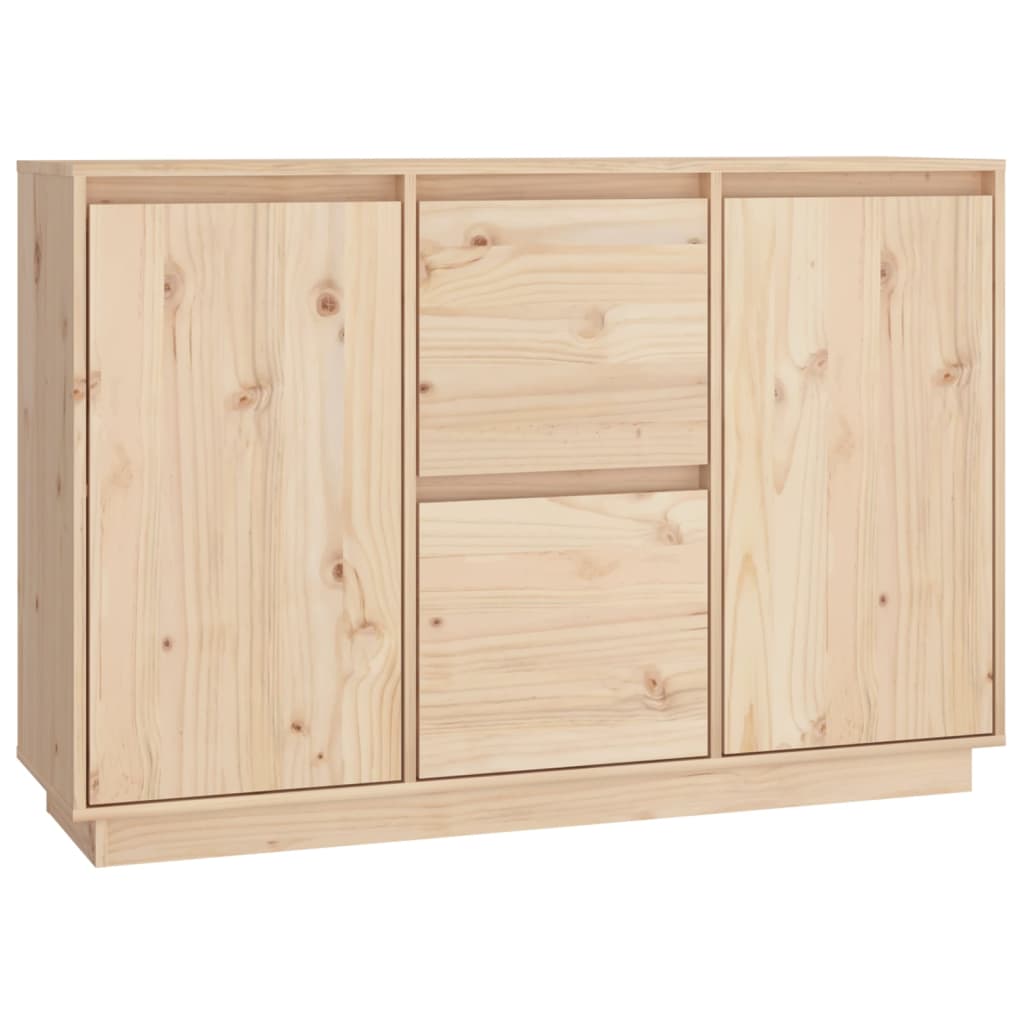 Skänk Vit 111x34x75 cm massiv furu