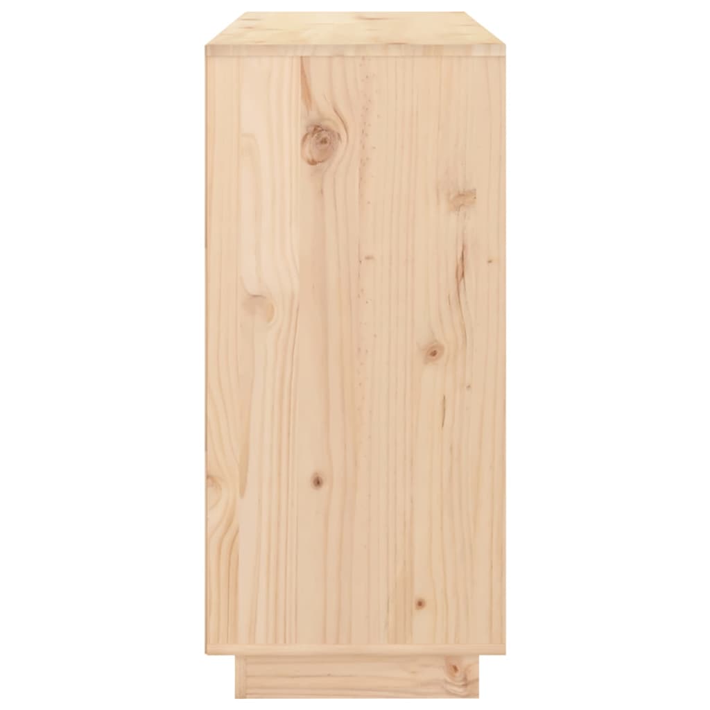 Skänk Vit 111x34x75 cm massiv furu