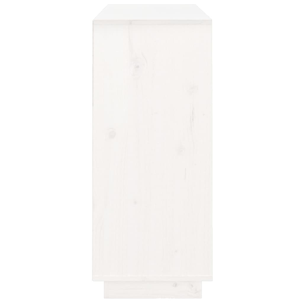 Skänk Vit 104,5x34x80 cm massiv furu