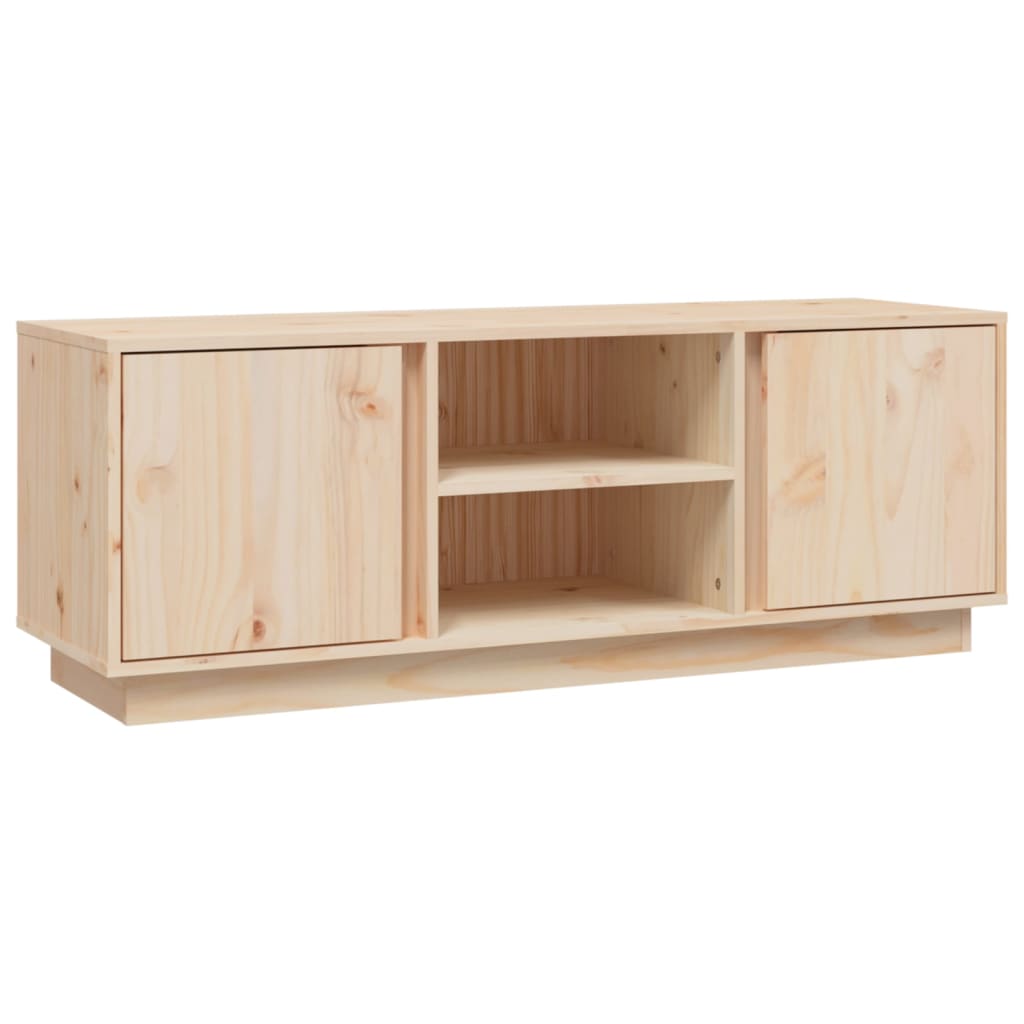 Tv-bänk 110x35x40,5 cm massiv furu