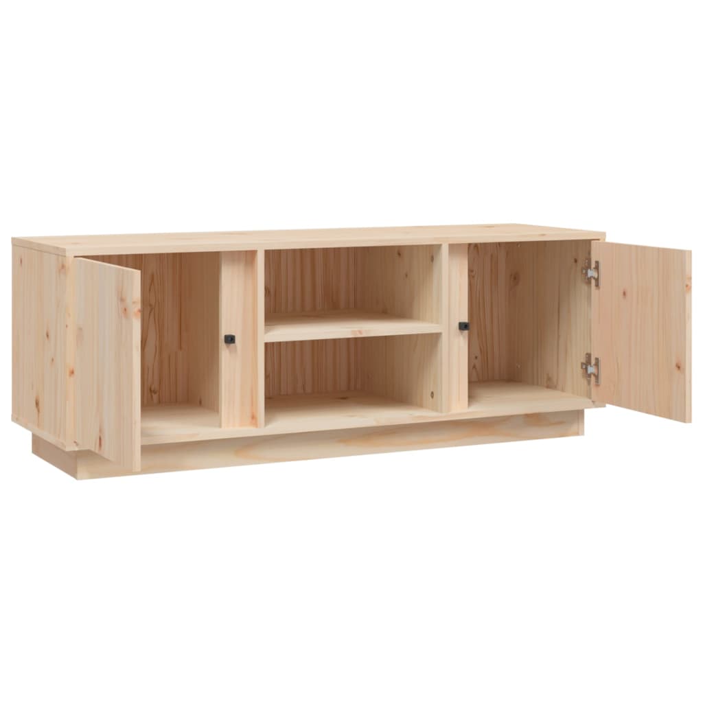Tv-bänk 110x35x40,5 cm massiv furu
