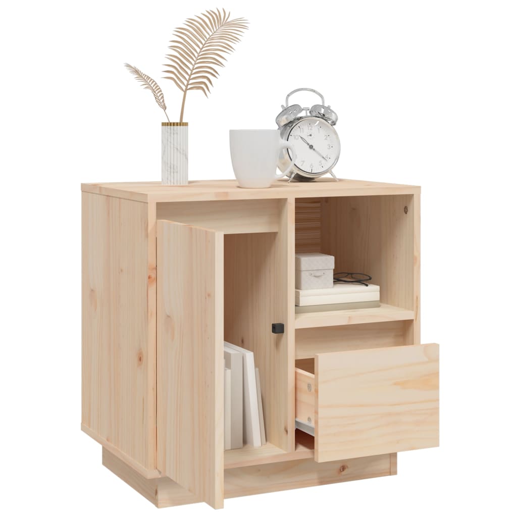 Sängbord 2 st 50x34x50 cm massivt furuträ