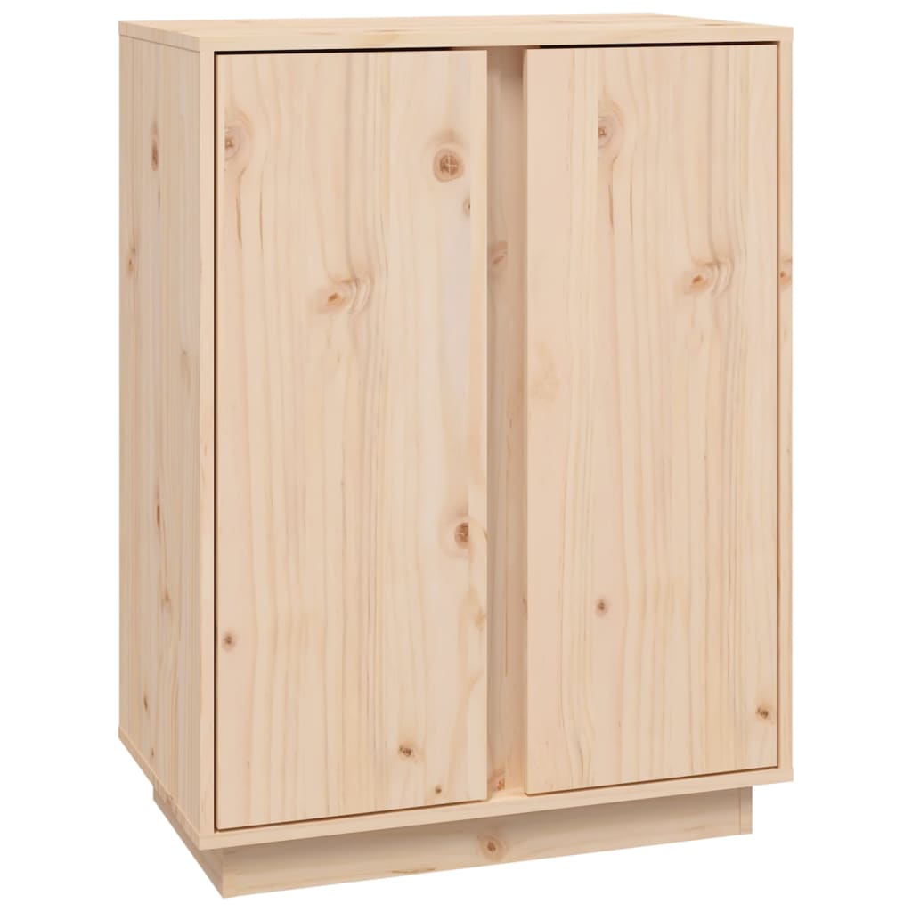 Skänk Vit 60x35x80 cm massiv furu