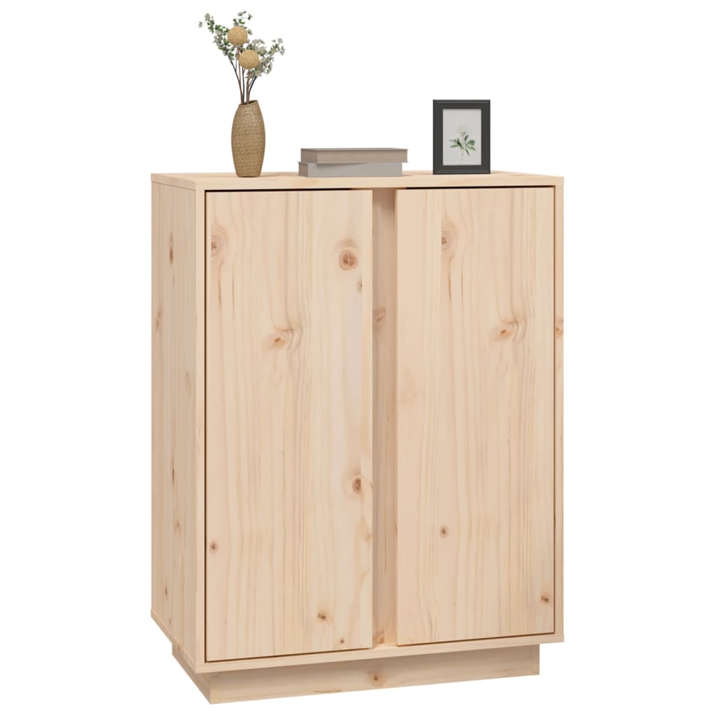 Skänk Vit 60x35x80 cm massiv furu