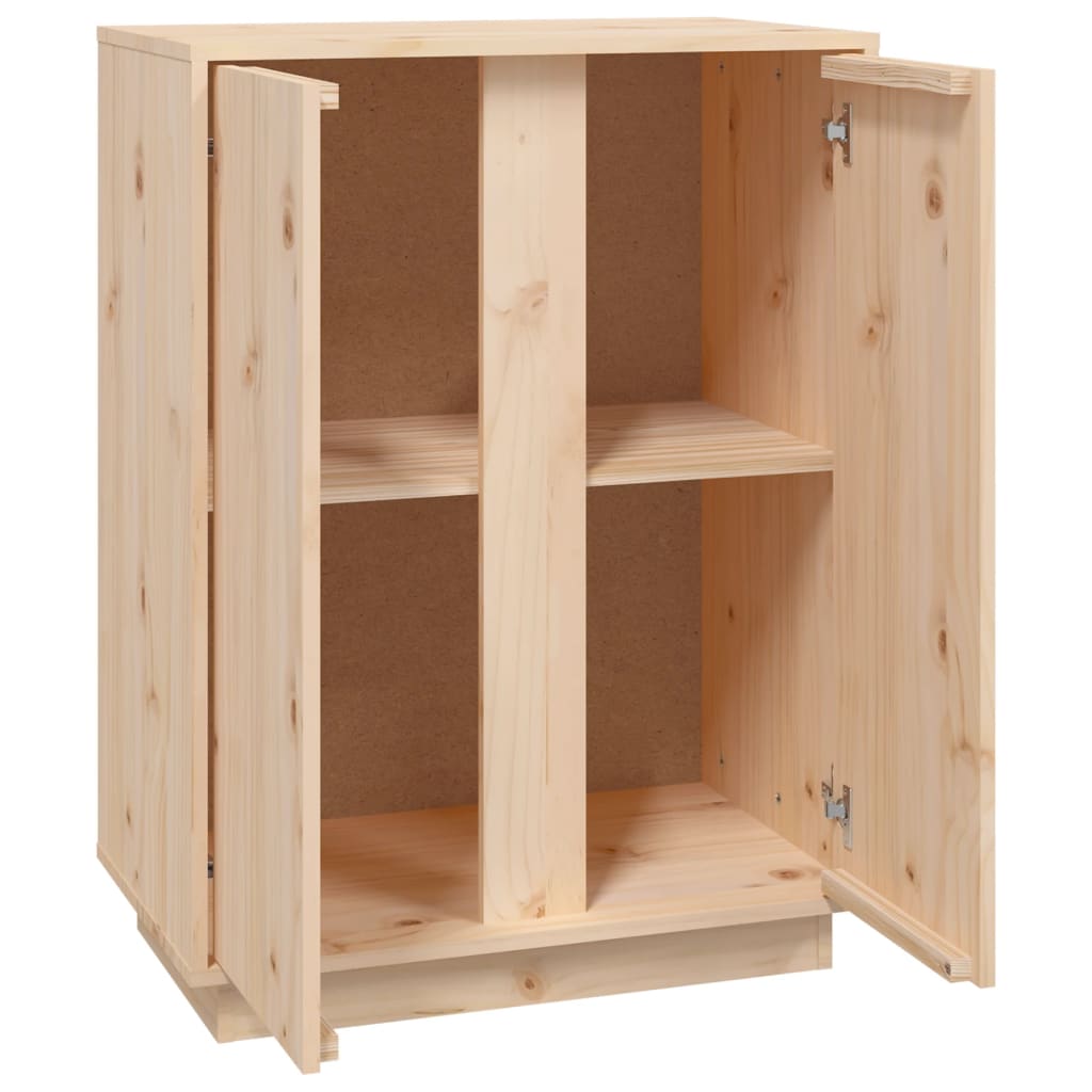 Skänk Vit 60x35x80 cm massiv furu