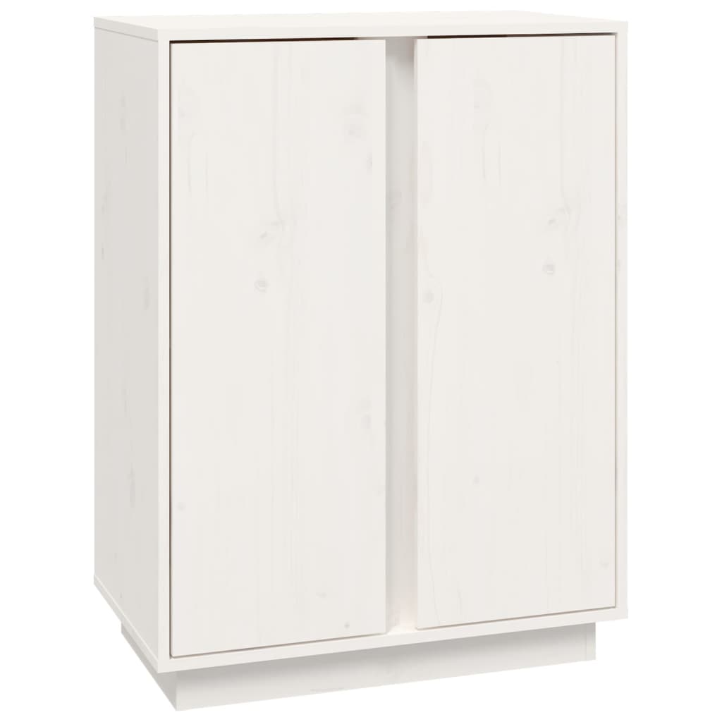 Skänk Vit 60x35x80 cm massiv furu