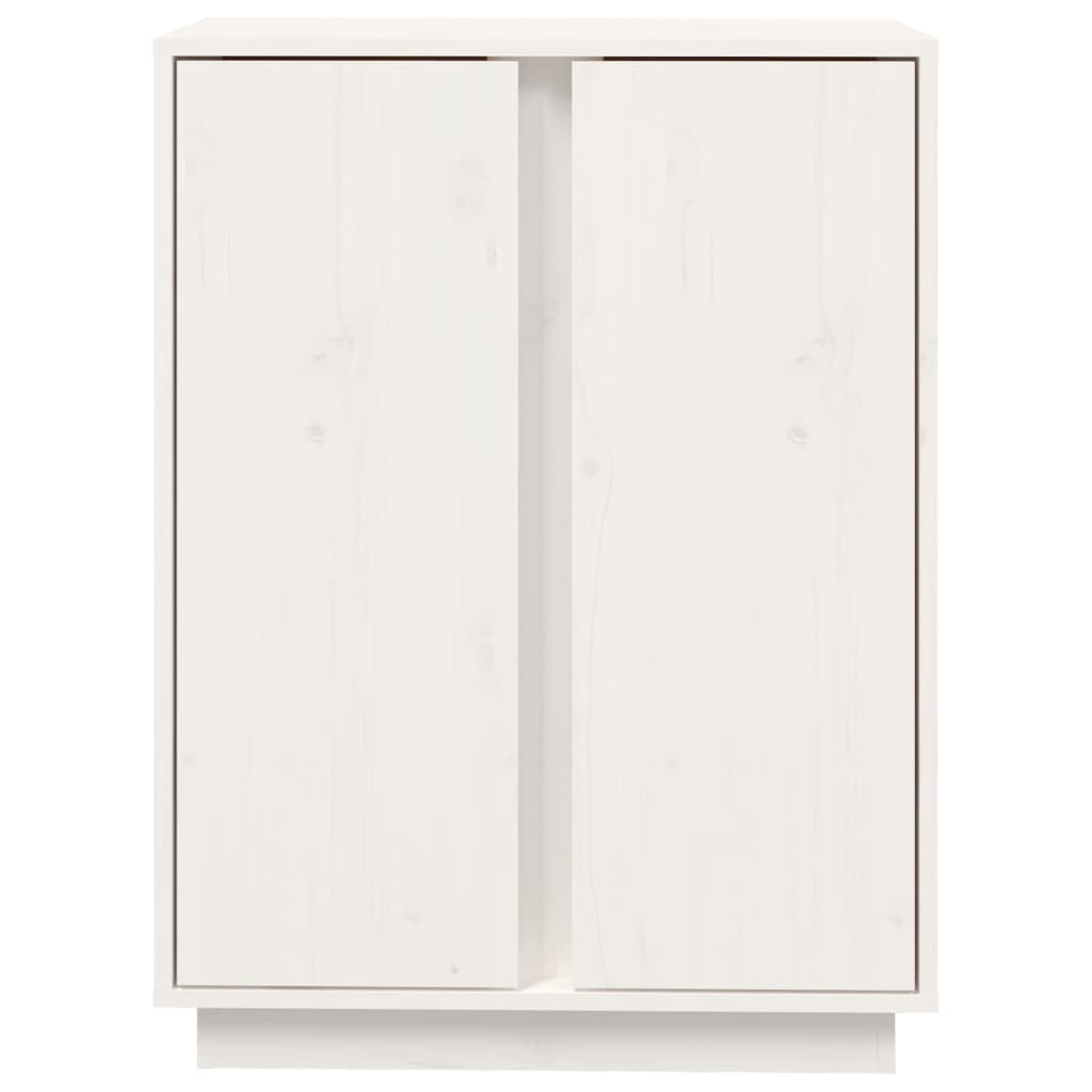 Skänk Vit 60x35x80 cm massiv furu