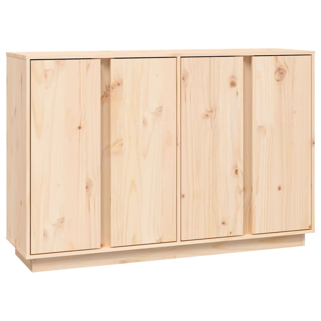Skänk Vit 120x35x80 cm massiv furu
