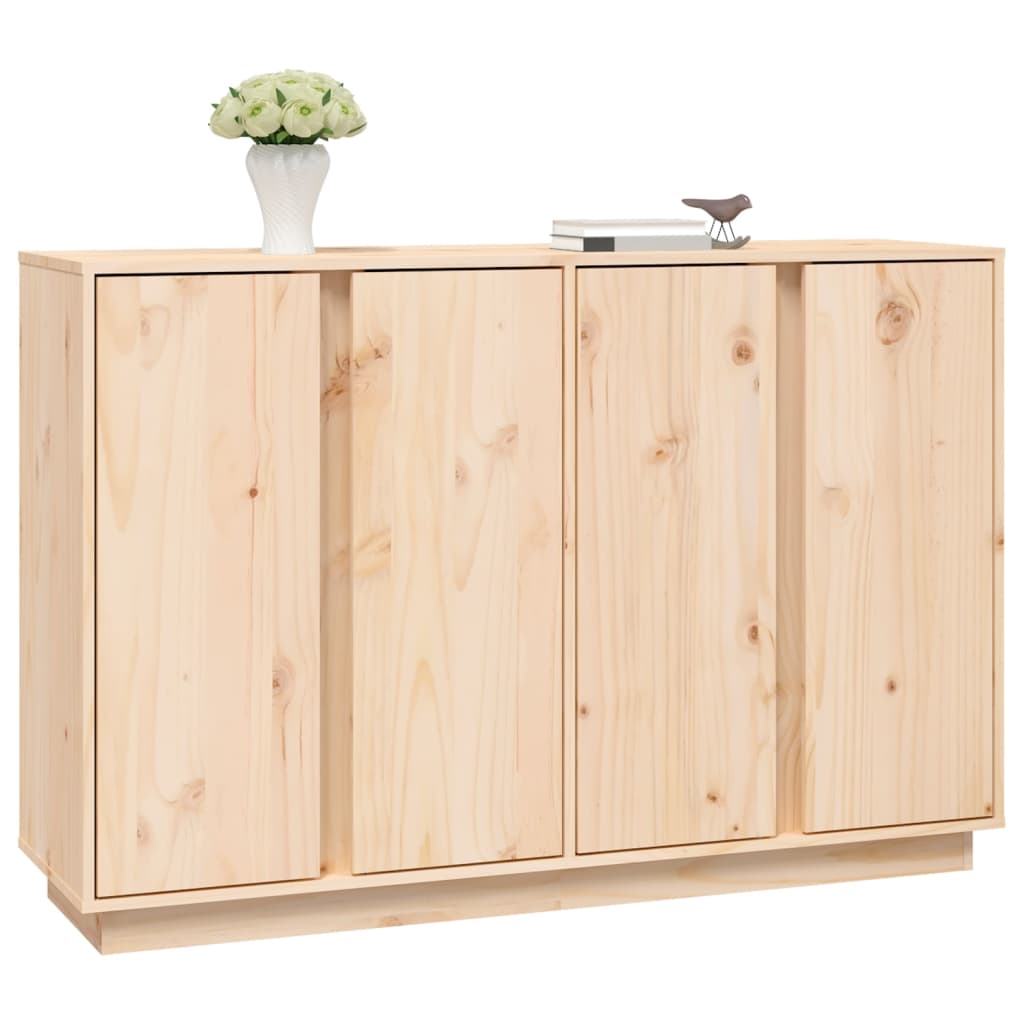 Skänk Vit 120x35x80 cm massiv furu