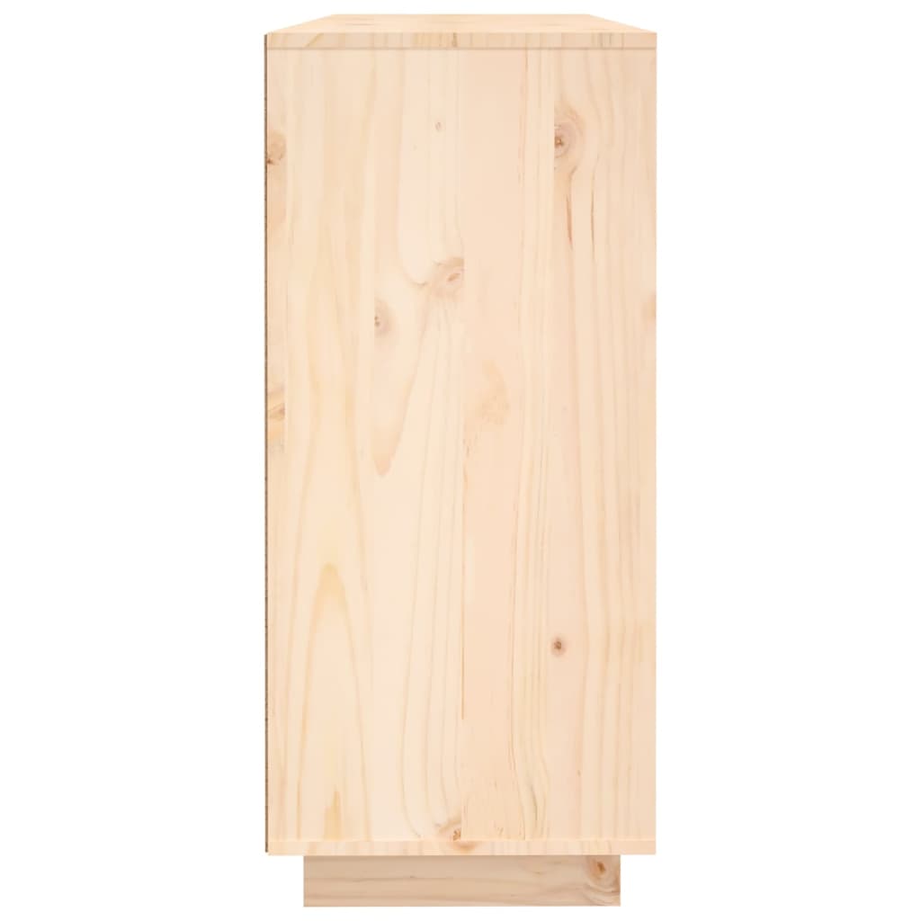 Skänk Vit 120x35x80 cm massiv furu