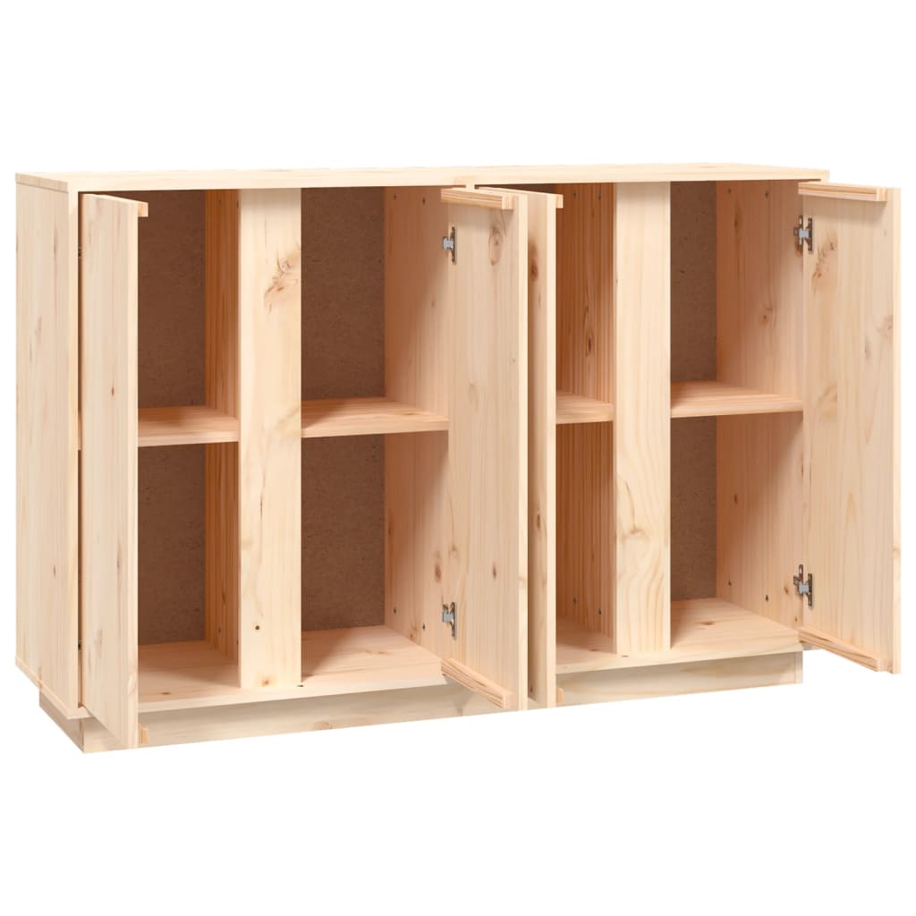 Skänk Vit 120x35x80 cm massiv furu