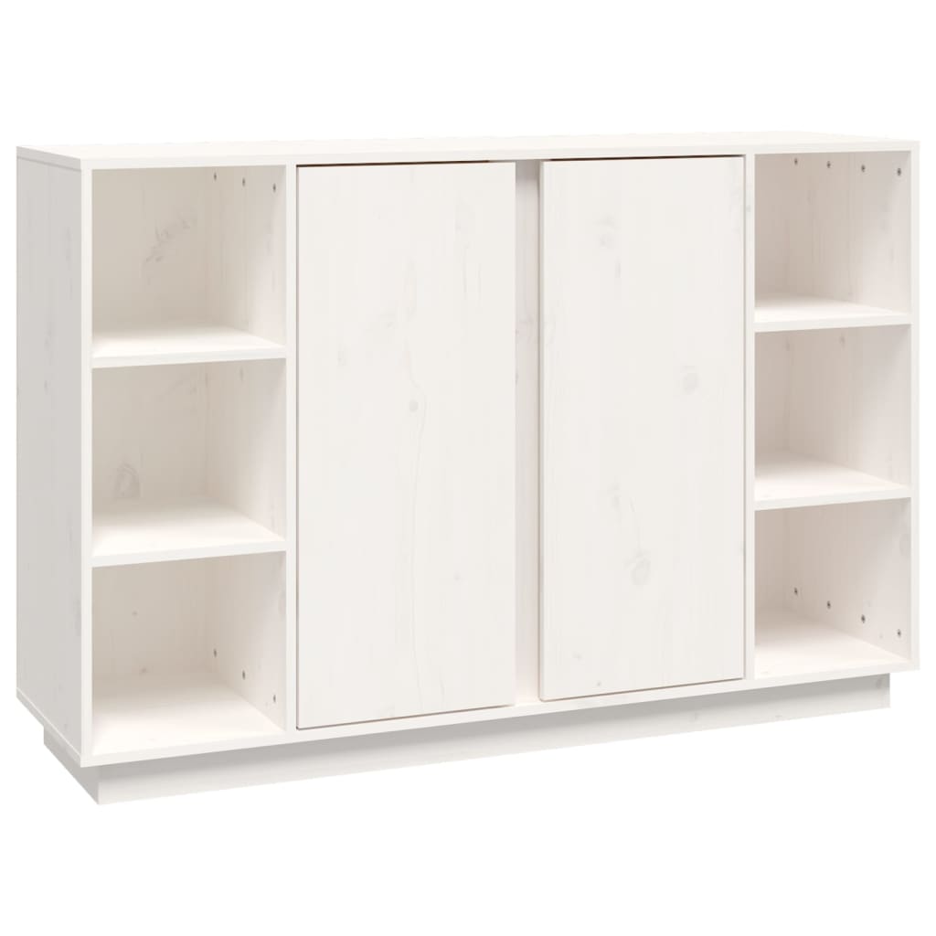 Skänk Vit 120x35x80 cm massiv furu