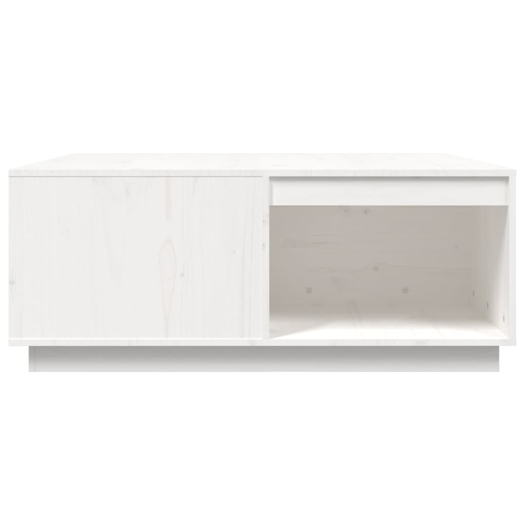 Soffbord Vit 100x101x40,5 cm massiv furu