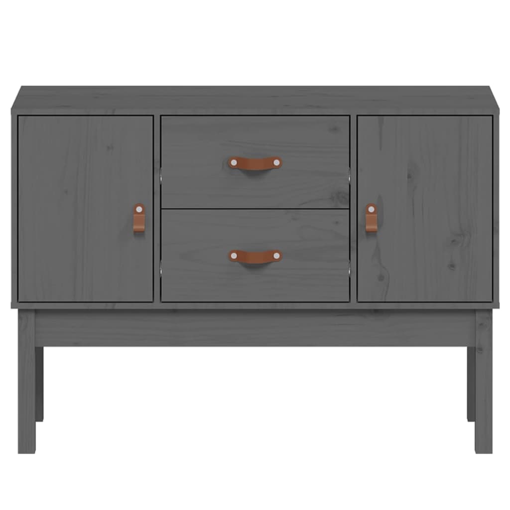 Byrå Grå 110x40x78 cm massiv furu