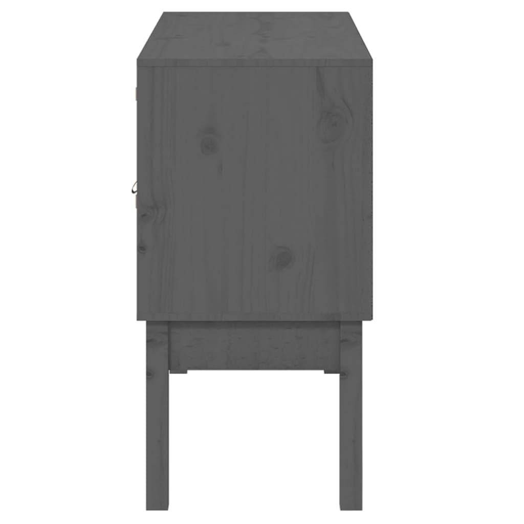 Byrå Grå 110x40x78 cm massiv furu