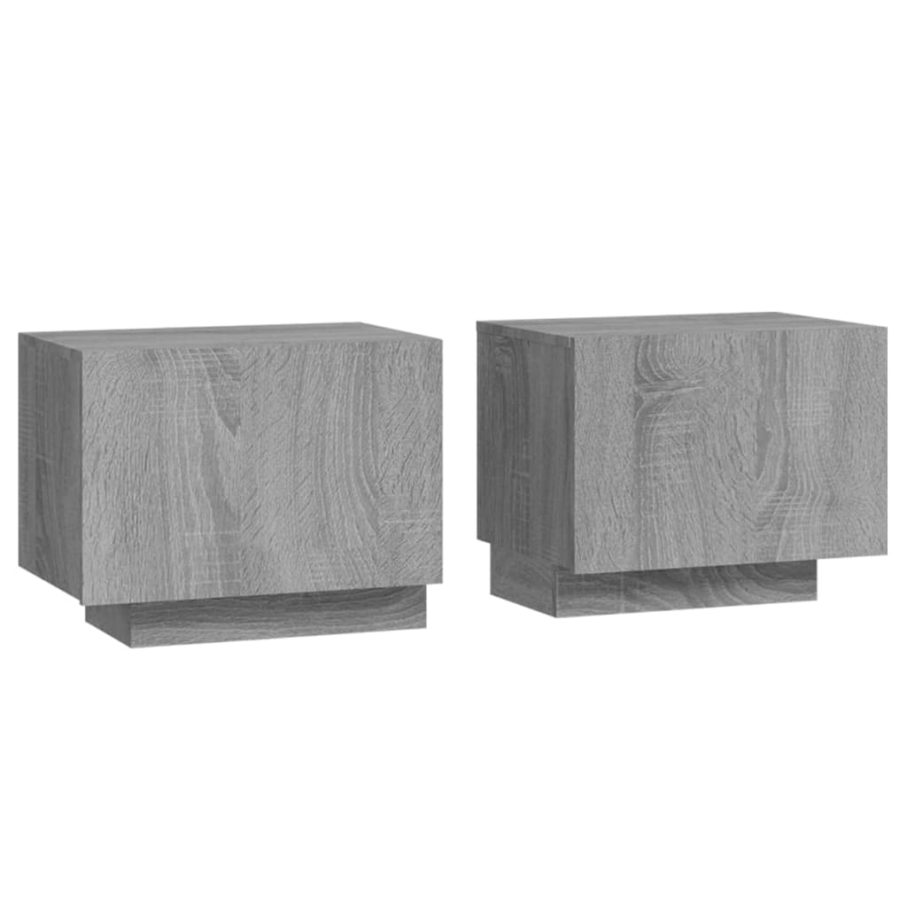 Sängbord Nattduksbord Sonoma Grå 100x35x40 cm