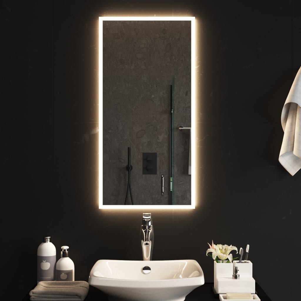 Badrumsspegel LED 40x80 cm