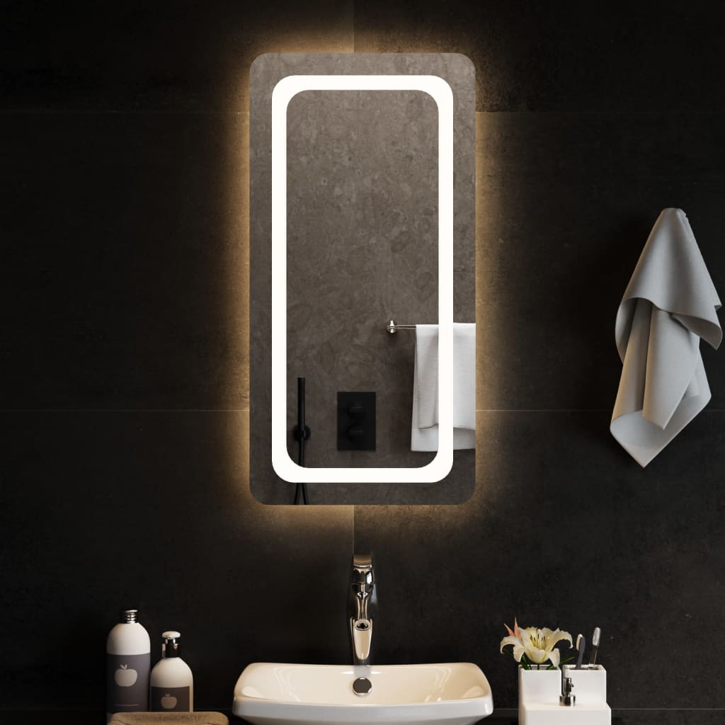 Badrumsspegel LED 40x80 cm