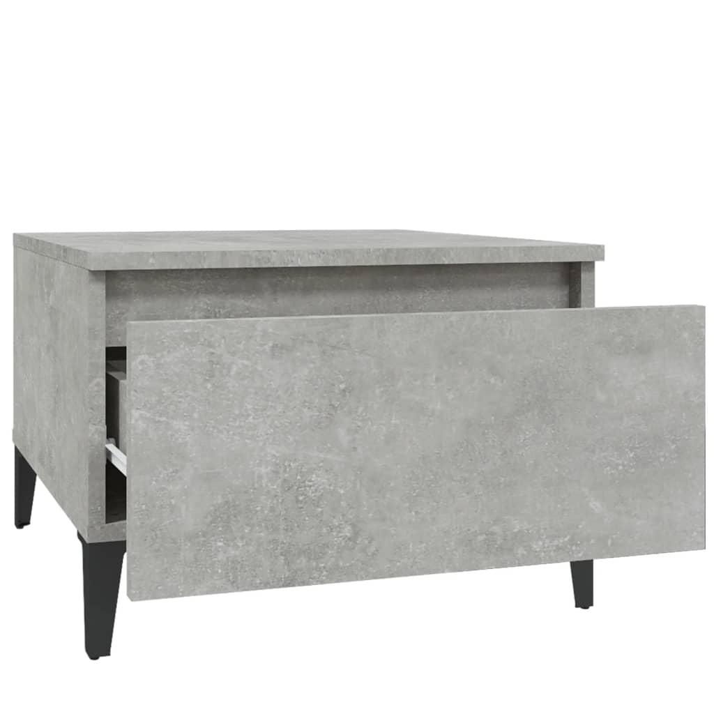 Sidobord Betonggrå 2 st 50x46x35 cm