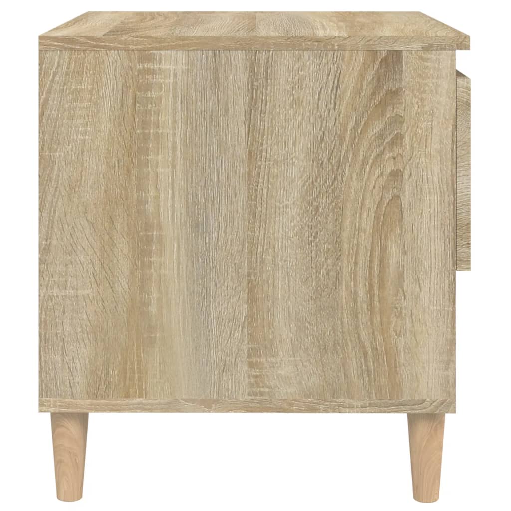 Sängbord 2 st sonoma-ek 50x46x50 cm konstruerat trä