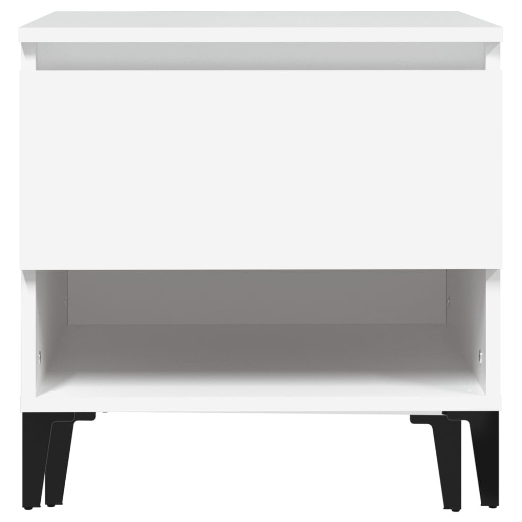 Sidobord Vit 2 st 50x46x50 cm