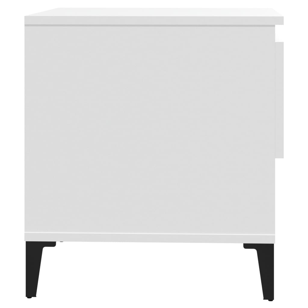 Sidobord Vit 2 st 50x46x50 cm