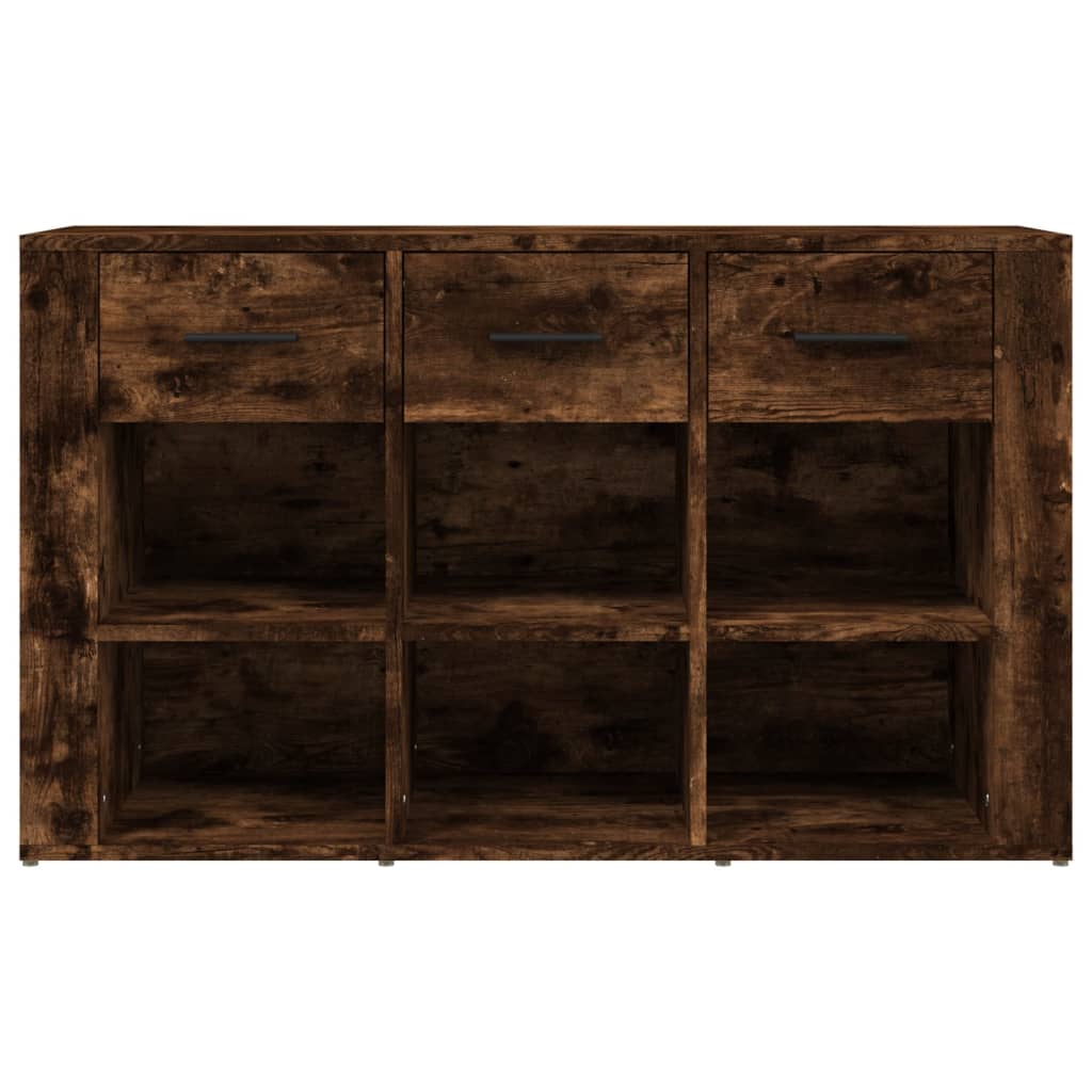 Sidobord Rökfärgad Ek 100x30x59,5 cm