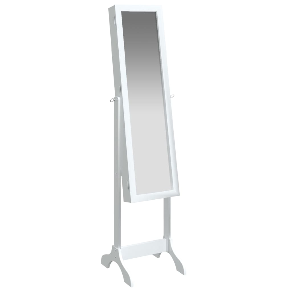 Väggspegel Vit 34x37x146 cm