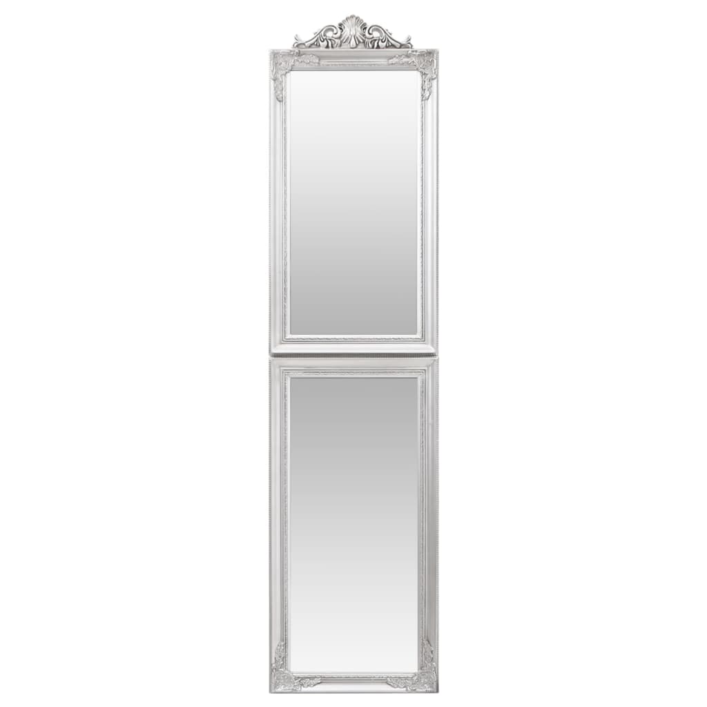Väggspegel Fristående spegel silver 50x200 cm