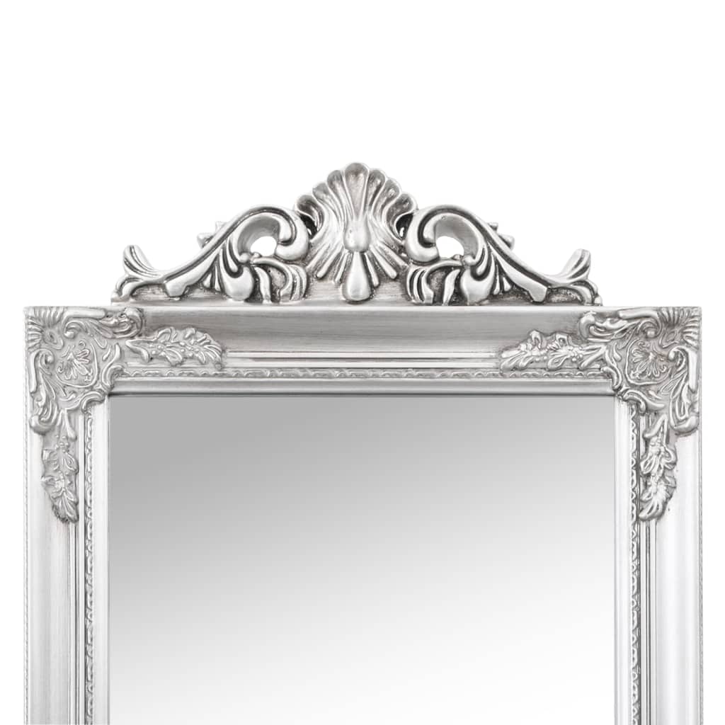 Väggspegel Fristående spegel silver 50x200 cm