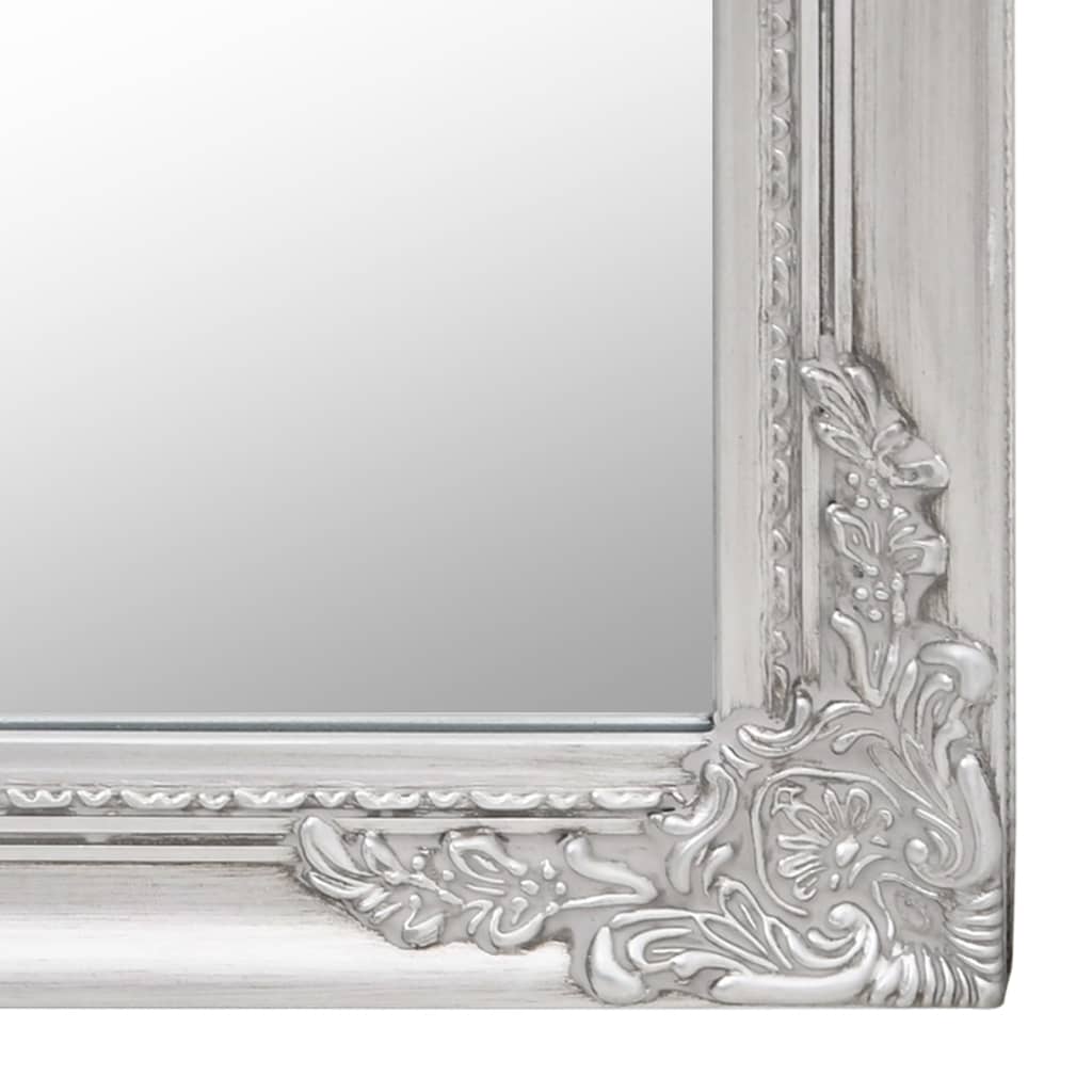 Väggspegel Fristående spegel silver 50x200 cm