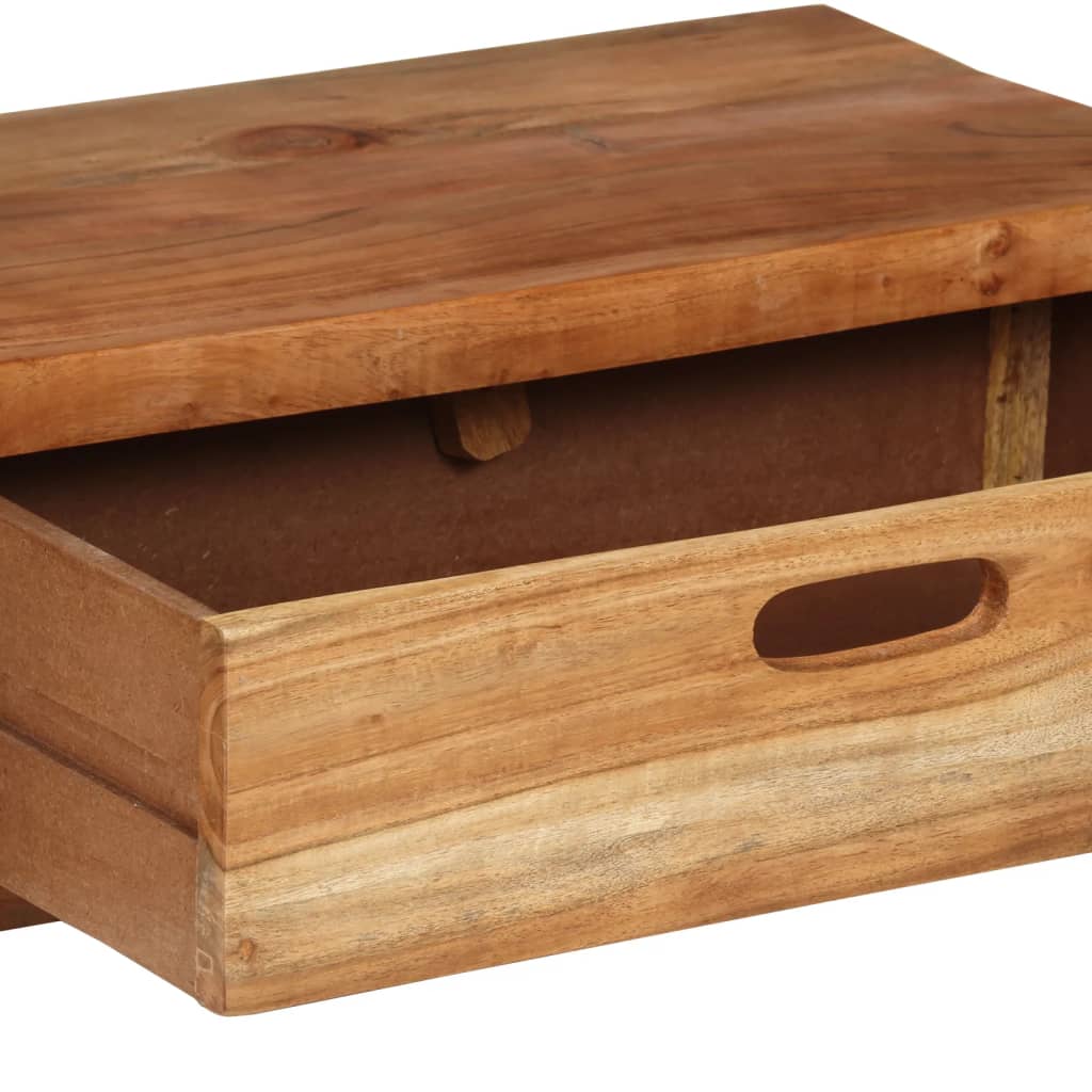 TV-bänk (118-200) x 30x40 cm massivt trä akacia