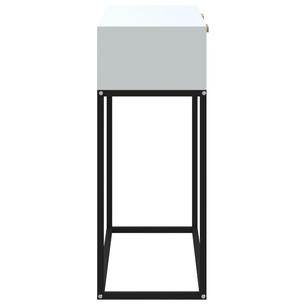 Avlastningsbord Konsollbord Vit 80x30x75 cm järn