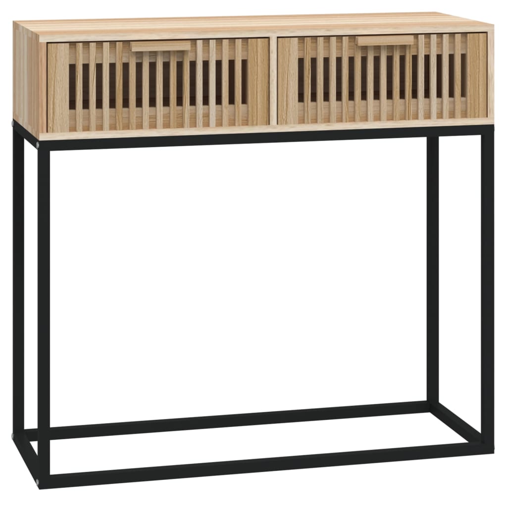 Avlastningsbord Konsollbord Trä 80x30x75 cm järn