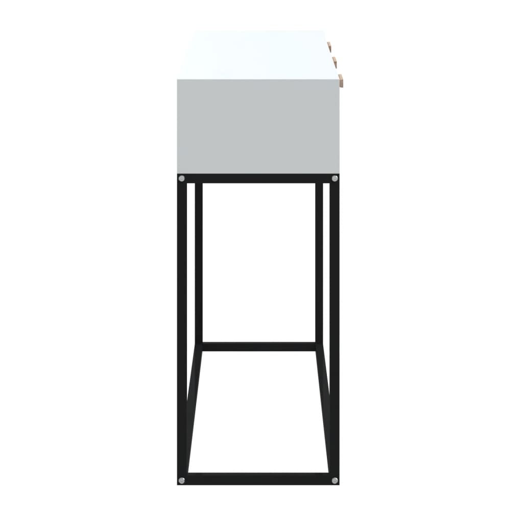Avlastningsbord Konsollbord Vit 105x30x75 cm järn