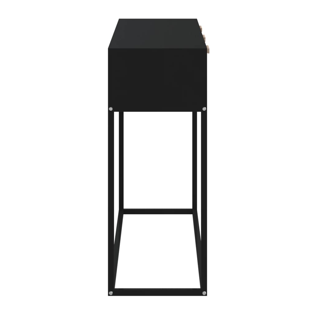 Avlastningsbord Konsollbord Svart 105x30x75 cm järn