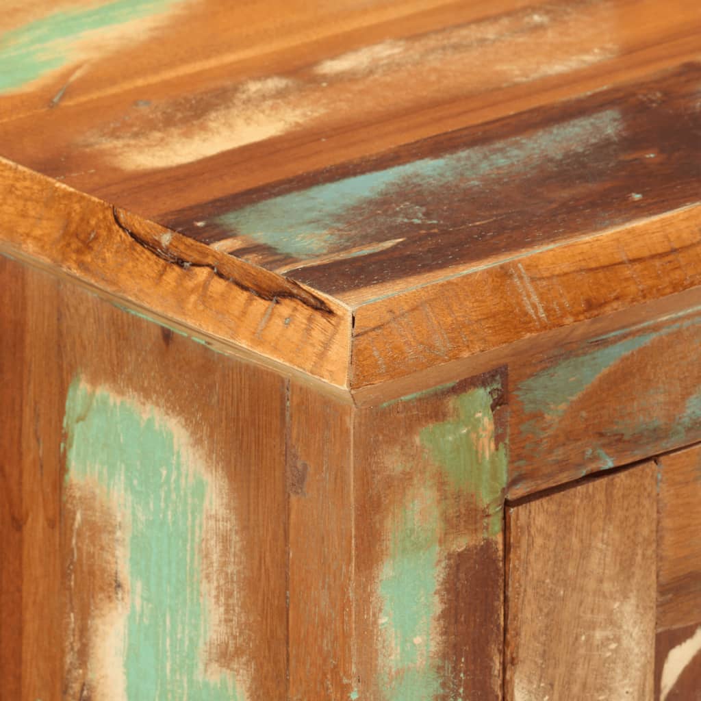 Skänk Trä med 2 dörrar 55x30x70 cm massivt återvunnet trä