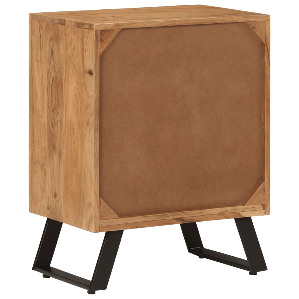 Skänk Trä med 2 dörrar 55x36x72 cm massivt akaciaträ