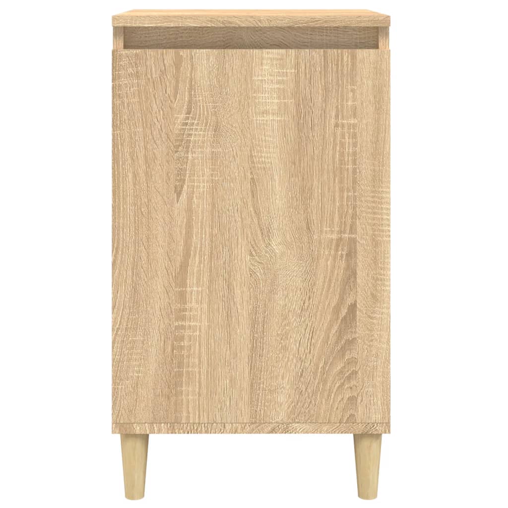 Sängbord 2 st sonoma-ek 40x35x70 cm konstruerat trä