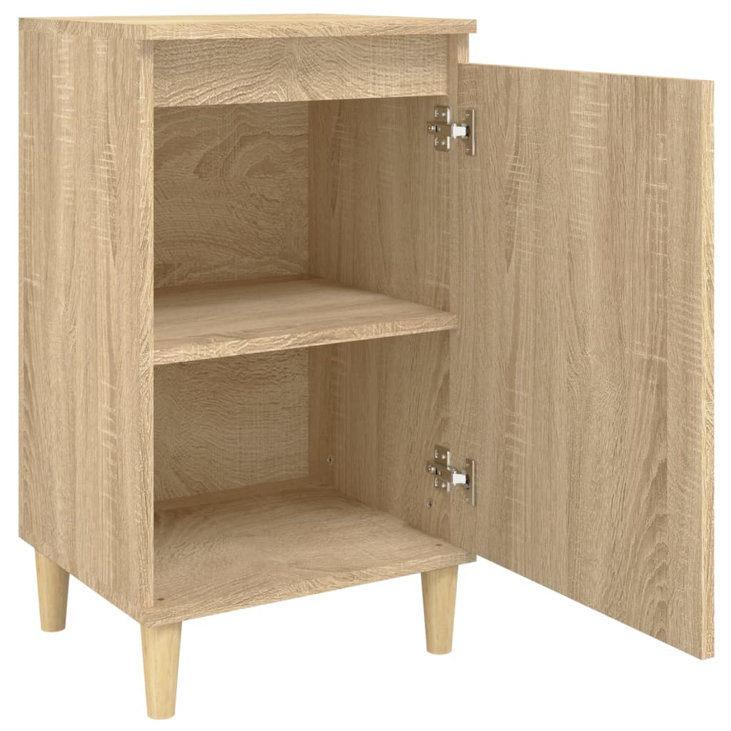 Sängbord 2 st sonoma-ek 40x35x70 cm konstruerat trä