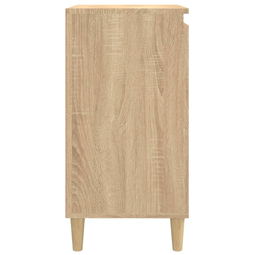 Sängbord 2 st sonoma-ek 40x35x70 cm konstruerat trä