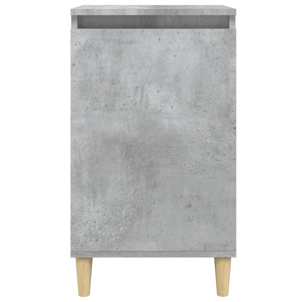 Sängbord 2 st betonggrå 40x35x70 cm konstruerat trä