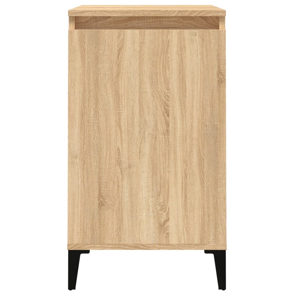 Sängbord 2 st sonoma-ek 40x35x70 cm konstruerat trä