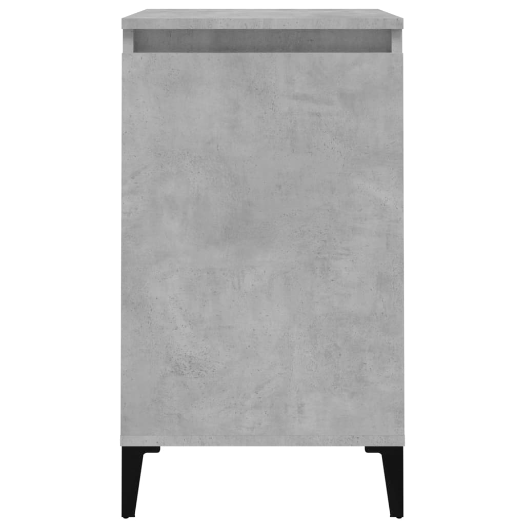 Sängbord 2 st betonggrå 40x35x70 cm konstruerat trä