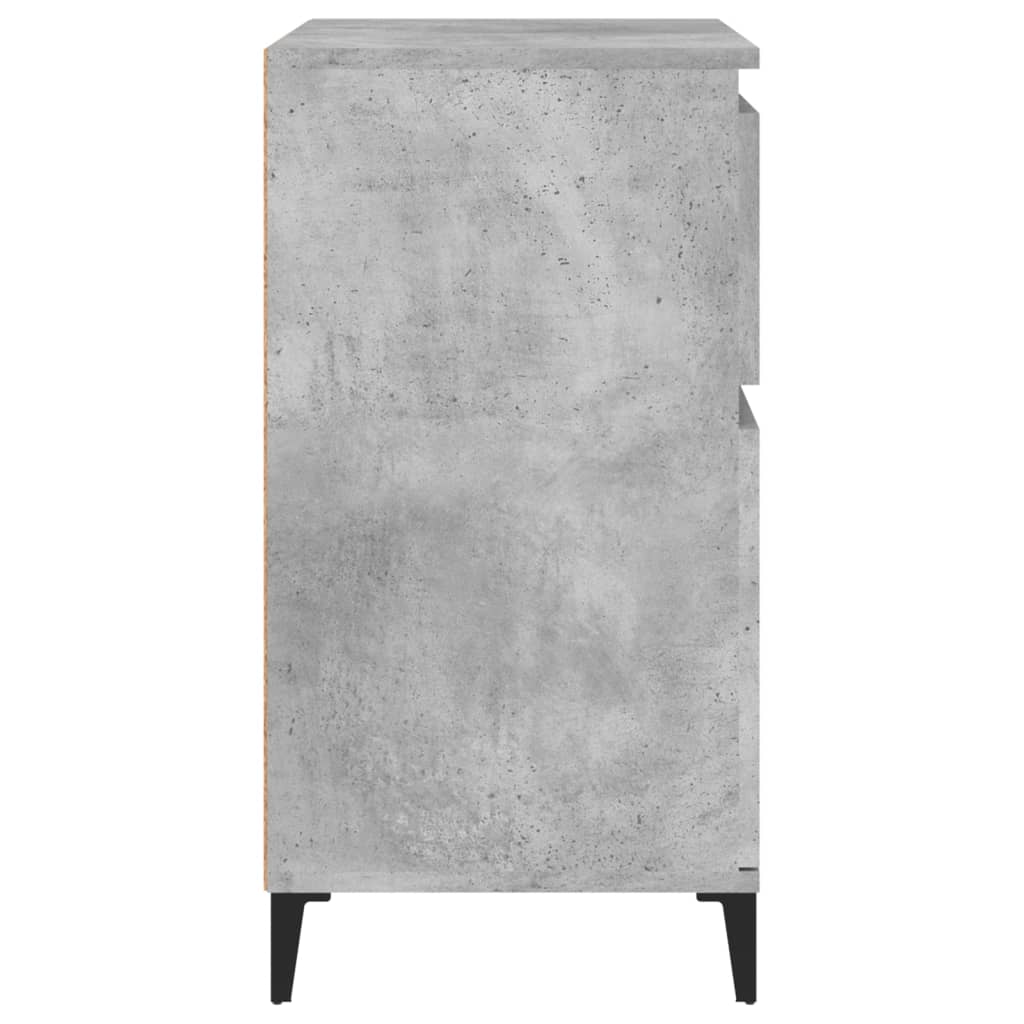 Byrå betonggrå 60x35x70 cm konstruerat trä