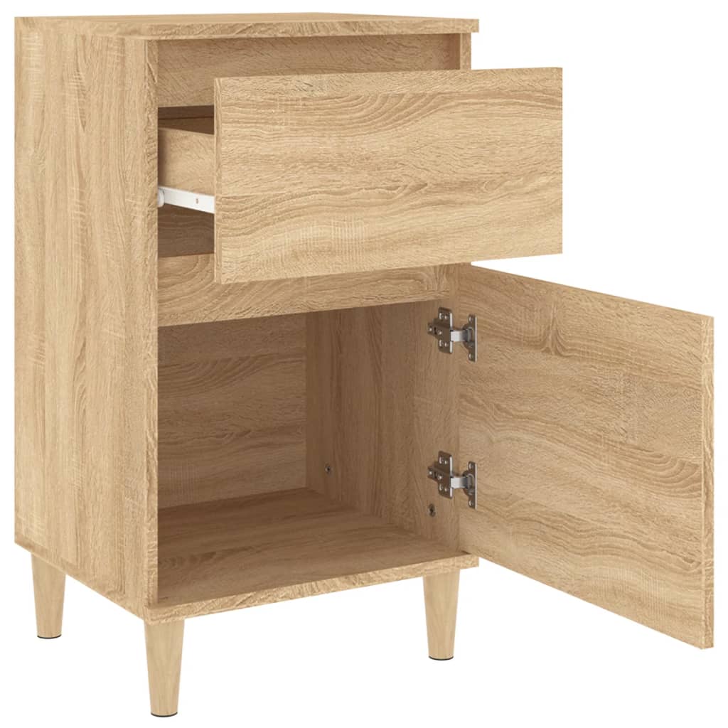 Sängbord sonoma-ek 2 st 40x35x70 cm