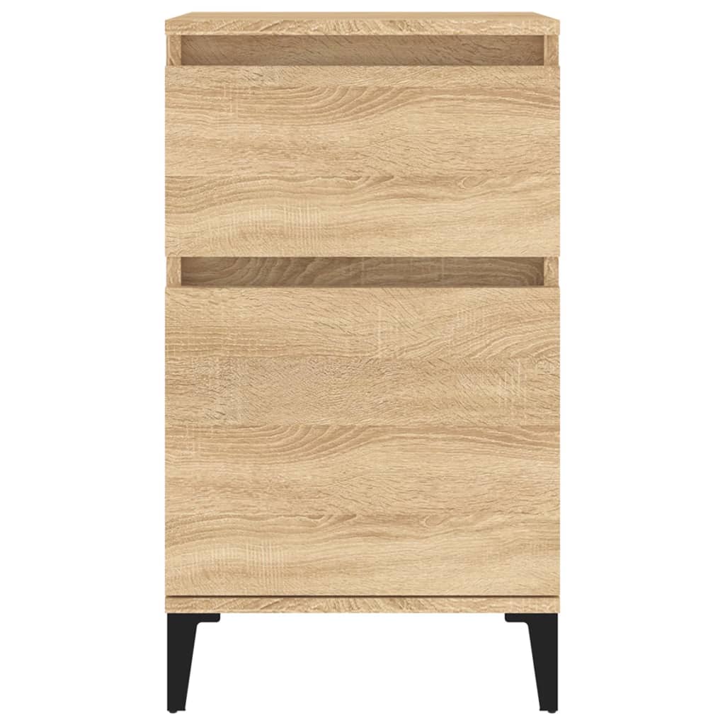 Sängbord sonoma-ek 2 st 40x35x70 cm