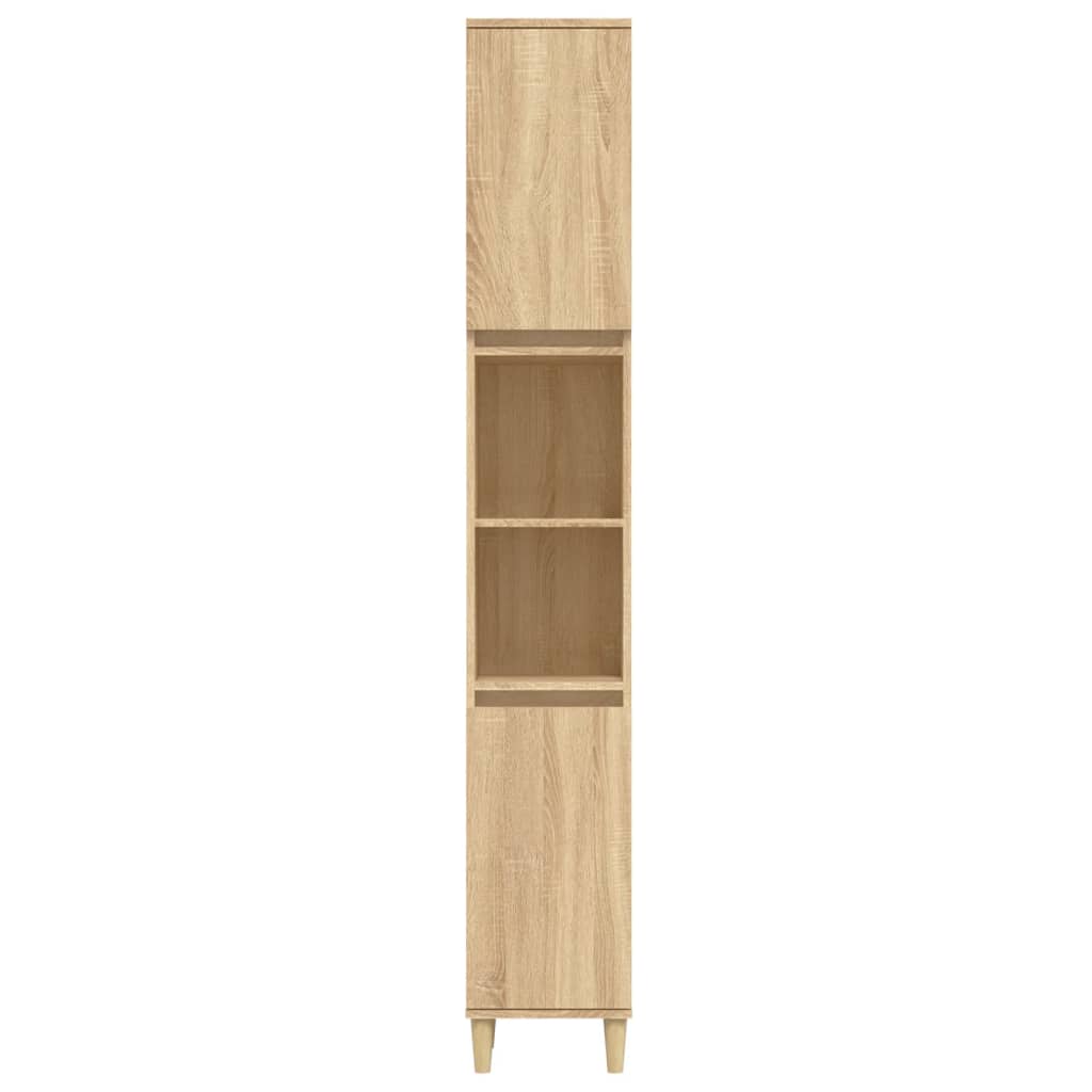 Badrumsskåp Sonoma Ek 30x30x190cm