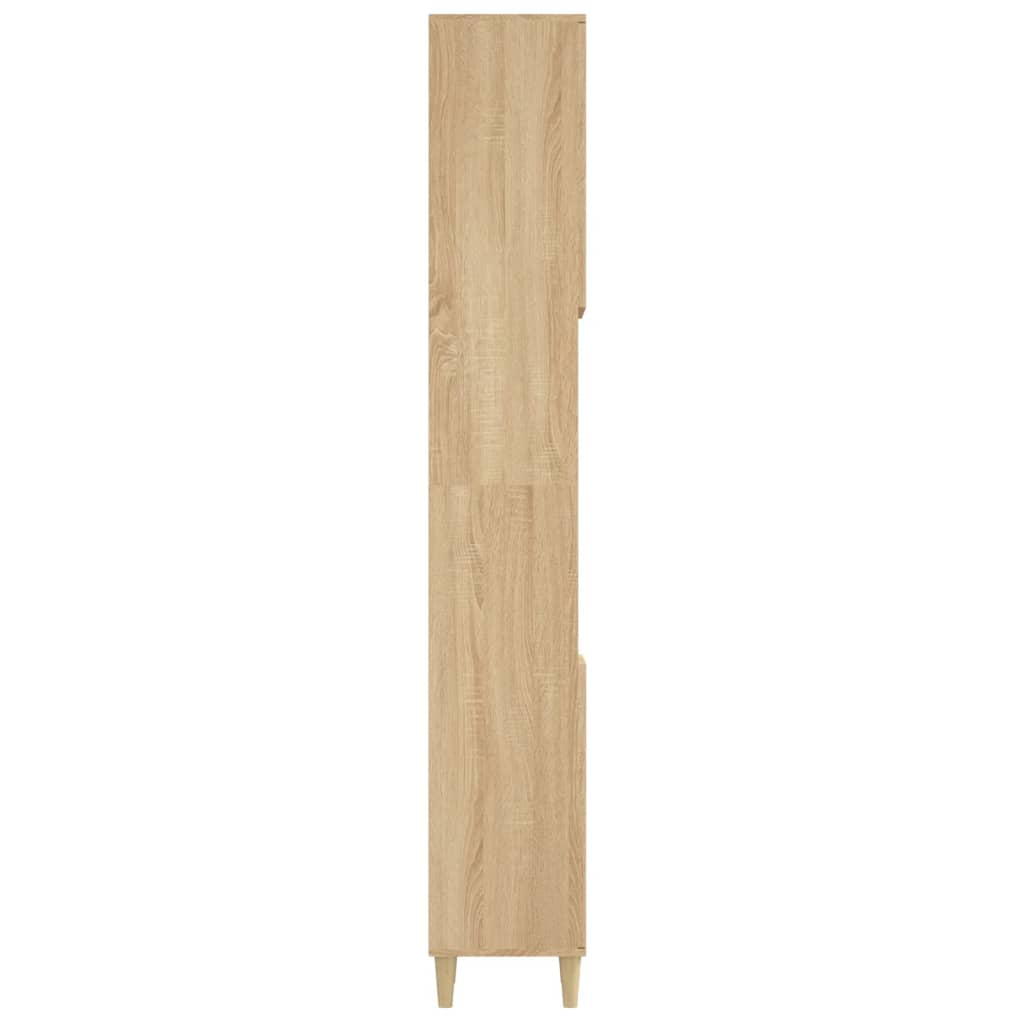 Badrumsskåp Sonoma Ek 30x30x190cm