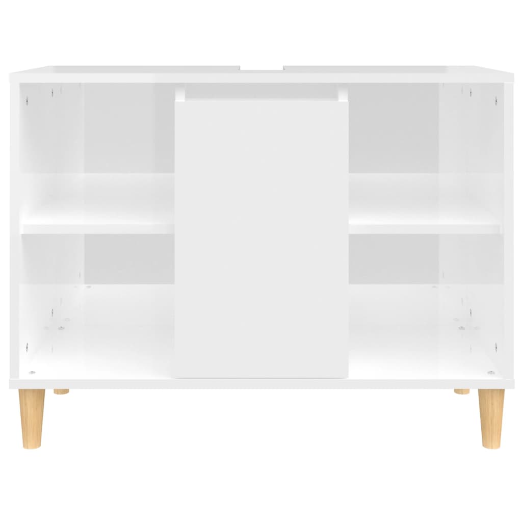 Badrumsunderskåp Högglans Vit 80x33x60 cm